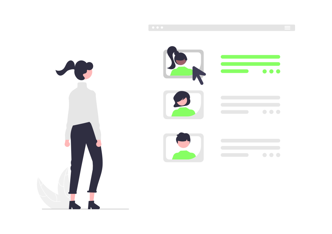 Mobile app illustration